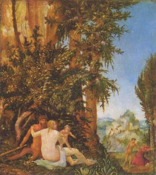Landscape with satyrfamilie